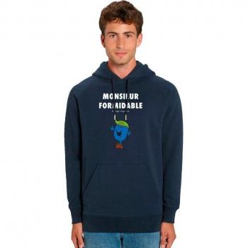 Heren Sweat Capuchon, MONSIEUR FORMIDABLE XS, Marineblauwe kleur