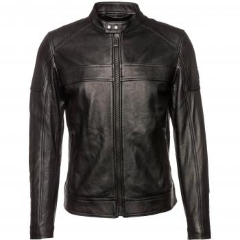 Herren Lederjacke Belstaff A.Racer Schwarz 52mm