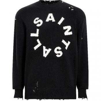 AllSaints Herren Strickpullover Diageo Schwarz M