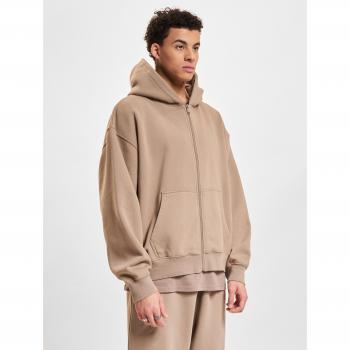 Sweatjacke DEF DEF Herren Zip Hoody Gr. L, braun (brown washed01) Herren Sweatjacken