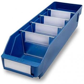 Regalkasten STEMO, hochschlagfest, blau, 400 x 118 x 95 mm, VE 30 Stk