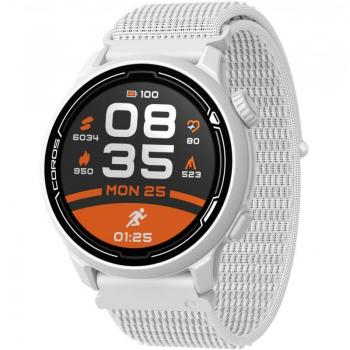 Montre intelligente Coros PACE 2 blanche avec bracelet en nylon