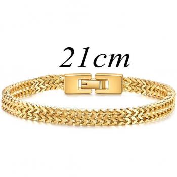 Pulsera de acero inoxidable con estilo Hip Hop para hombres