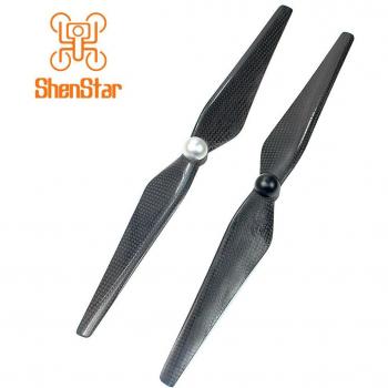 Hélices de fibra de carbono 12x4.2 para drones, CW CCW, con tapa de tornillo
