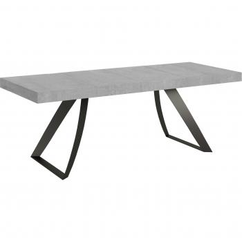 Mesa Extensible de Pata Curva Acero Gris Volta‑Color 160-264 CM