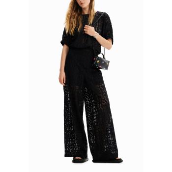 Pantaloni Nero Desigual Poliestere XS