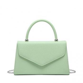 JFY Women’s PU Top Handle Clutch, Green (One Size)