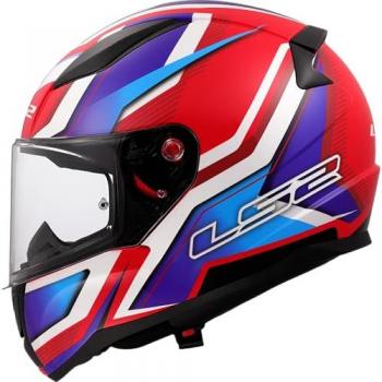 Casque Intégral LS2 FF353 Rapid II Blanc-Rouge-Bleu Taille L