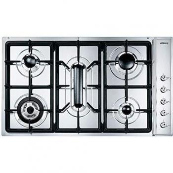Smeg 5-Burner SE93SGH3 Gas Range in Sleek Stainless Finish