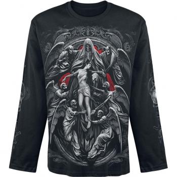 Reaper's Door Men's Long Sleeve Black Tee
