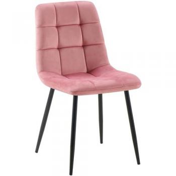 Sedia Antibes con struttura in metallo rosa