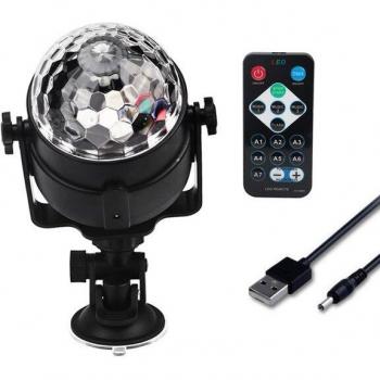 6W/9W RGB Magic Rotating Ball Stage Light