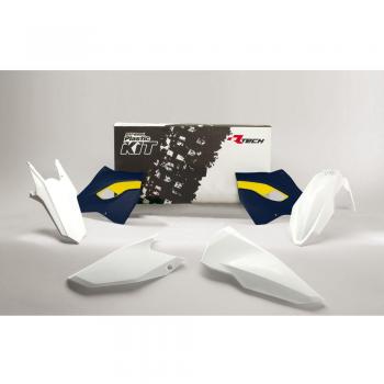 Kit Racetech 416 per Husqvarna – Plastica colorata (bianco/blu/giallo)