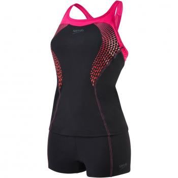 Speedo Damen Fit Tankini Badeanzug, mehrfarbig, Gr. 36