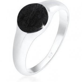 Anello a Sigillo Geometrico Royal Matt in Argento 925