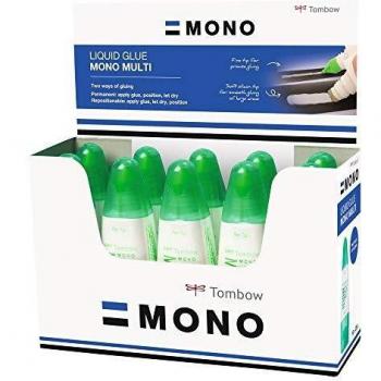 Tombow MONO Multi Liquid Glue With Two Tips White Pack 10