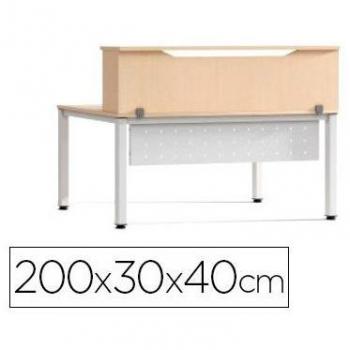 Suporte para Mesa Work Metal Executivo 200x30x40 cm