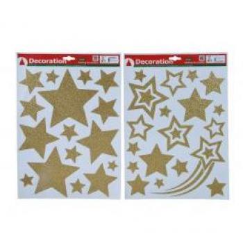Sticker di Natale in PVC con Glitter Assortiti