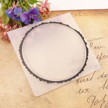 Round Frame Embossing Folders for Scrapbooking Supplies