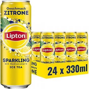 Lipton Sparkling Kohlensäure Zitrone 23x 330ml inkl. 5,75€ Pfand NEU MHD 5/24