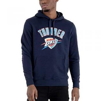 New Era Obsidian Blue Hoodie for Men, Team Logo, 2XS