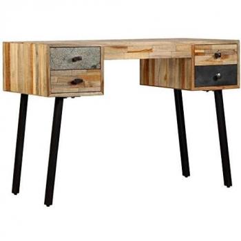 VidaXL Writing Desk Solid Reclaimed Teak 110x50x76 cm