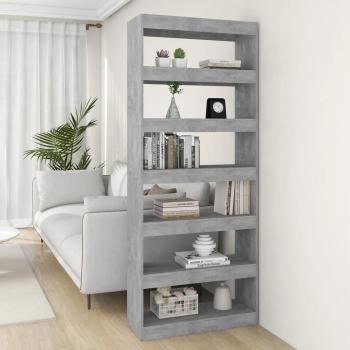 VidaXL Storage Cabinet Concrete Grey 80x30x198 cm Engineered Wood
