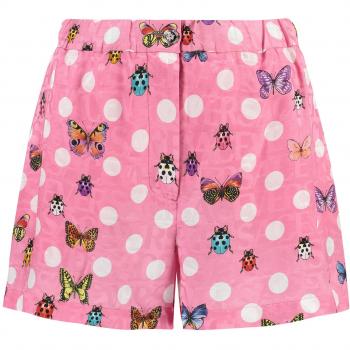 Versace Shorts in seta rosa Taglia 38