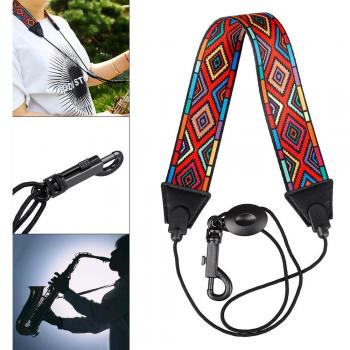 Red Diamond Saxophone Shoulder Strap
