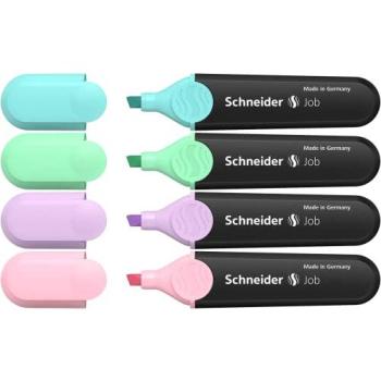 Pastel Highlighter Collection by Schneider – 4 Pieces + Extra
