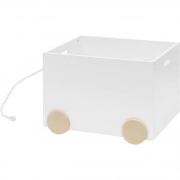 Carrello Porta Giochi Bianca con Corda Rebecca