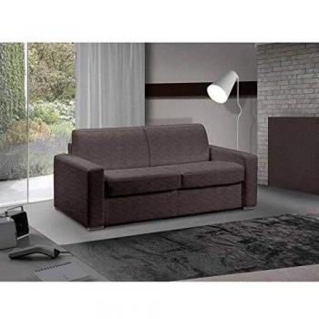 Canapé lit 3 places Master Express 140 cm – Microfibre Taupe + Matelas 18 cm