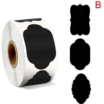300 Pcs Waterproof Black Tags for Kitchen Organization