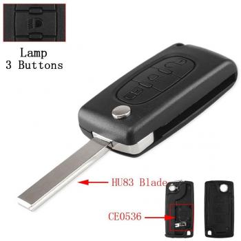 KEYYOU Remote Key Case for Citroen C2 C3 C4 C5 C6 C8 with VA2 Blade