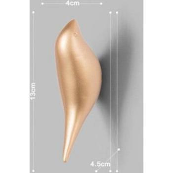 Perchero de resina para decoración de pared dorada