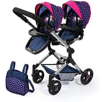 Poussette jumeaux pour poupées BAYER