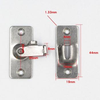 Mini Stainless Steel 90 Degree Hook Lock Bolt M20