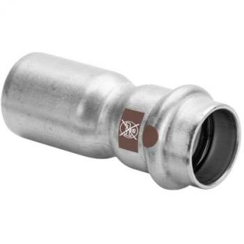 Viega TempnoX Modell 1715.1 – Edelstahl-Reduzierer 22 x 15 mm für Heizsysteme