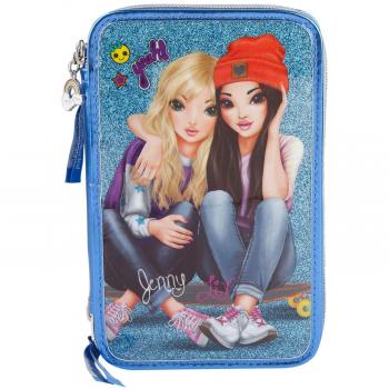 Top Model 6613 Blau Federtasche Friends, 3 Fächer
