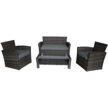 Charles Bentley Garden Rattan Table and Chairs Set
