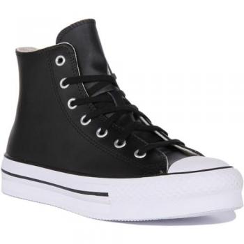 Zapatillas Converse Chuck Taylor All Star EVA Lift Platform Leather Niño Negro, Talla 40, Textil, Color Negro Natural Ivory White