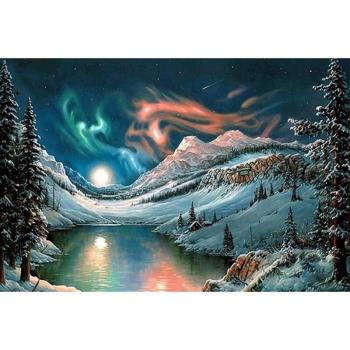 Broderie de Diamant Neige 20X30CM