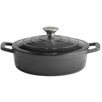 Cucina 5 STARS: bräter con coperchio, padella e pentola, grigio