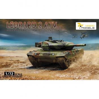 Leopard 2 A7V Plastic Model met Metaal