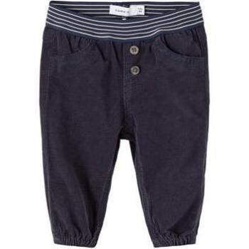 Pantalon en velours côtelé Nbmbob Bleu Nuit