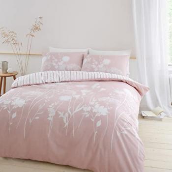 Catherine Lansfield Meadowsweet Grey KING Duvet