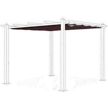 Funda para pérgola 3x3m Condate, poliéster, color pardo-beige