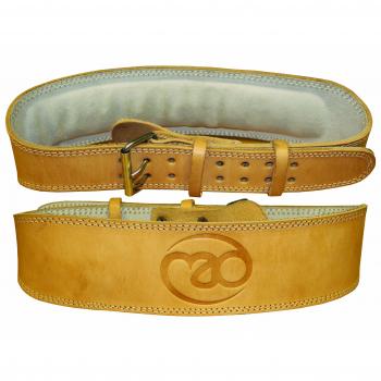 Fitness Mad Tan Large Leather Weight Belt