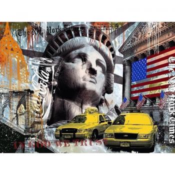 Tapisserie diamant “Déesse de la Liberté” – drapeau carré – projet DIY