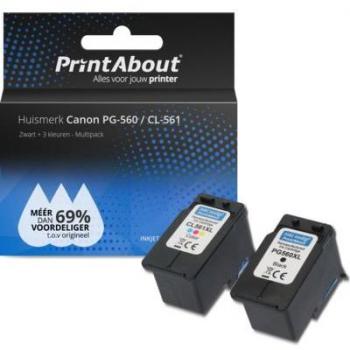 Cartouche d'impression PrintAbout pour Canon PG-560 / CL-561